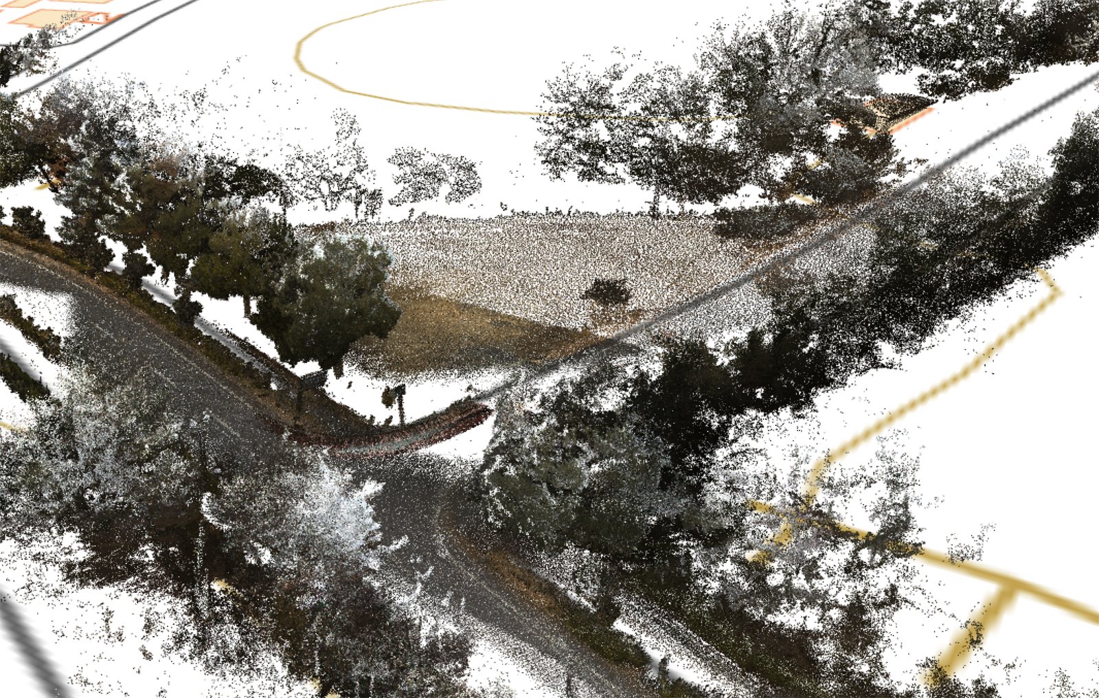 3D点群データの実サンプル：交差点まわり